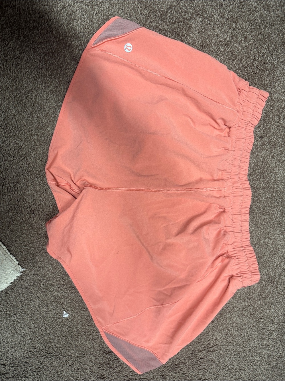 lululemon athletica Coral Peach Athletic Shorts